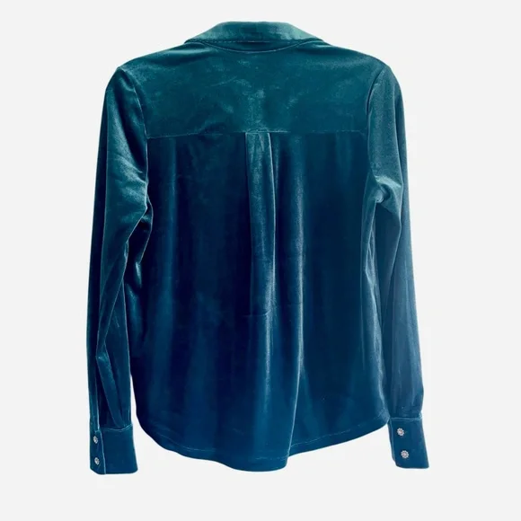 Boden Jewel Button Velvet Shirt, Size 6, NWOT - Picture 10 of 15